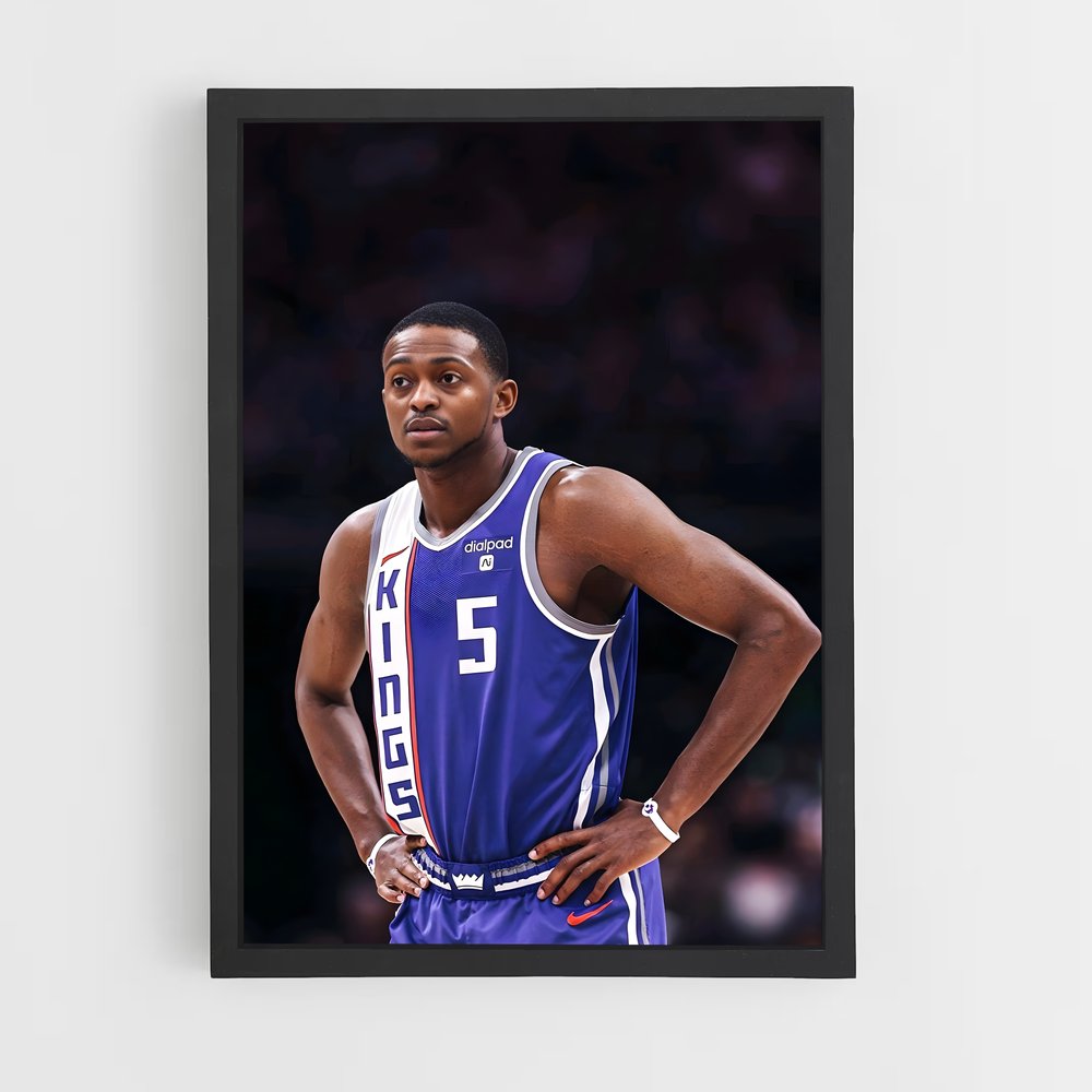 Poster L'Attitude de De'Aaron – affiche Basketball (vue 2)